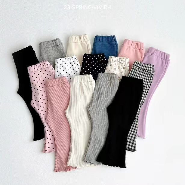 Wholesale Cotton Children's Clothing Style Bell Bottoms