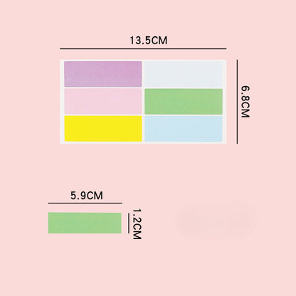 Self-adhesive Letter Color Blank Loose Leaf Replacement Core