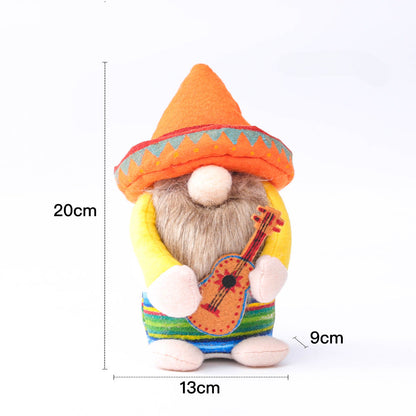 Carnival Mexican Sombrero Faceless Doll Doll