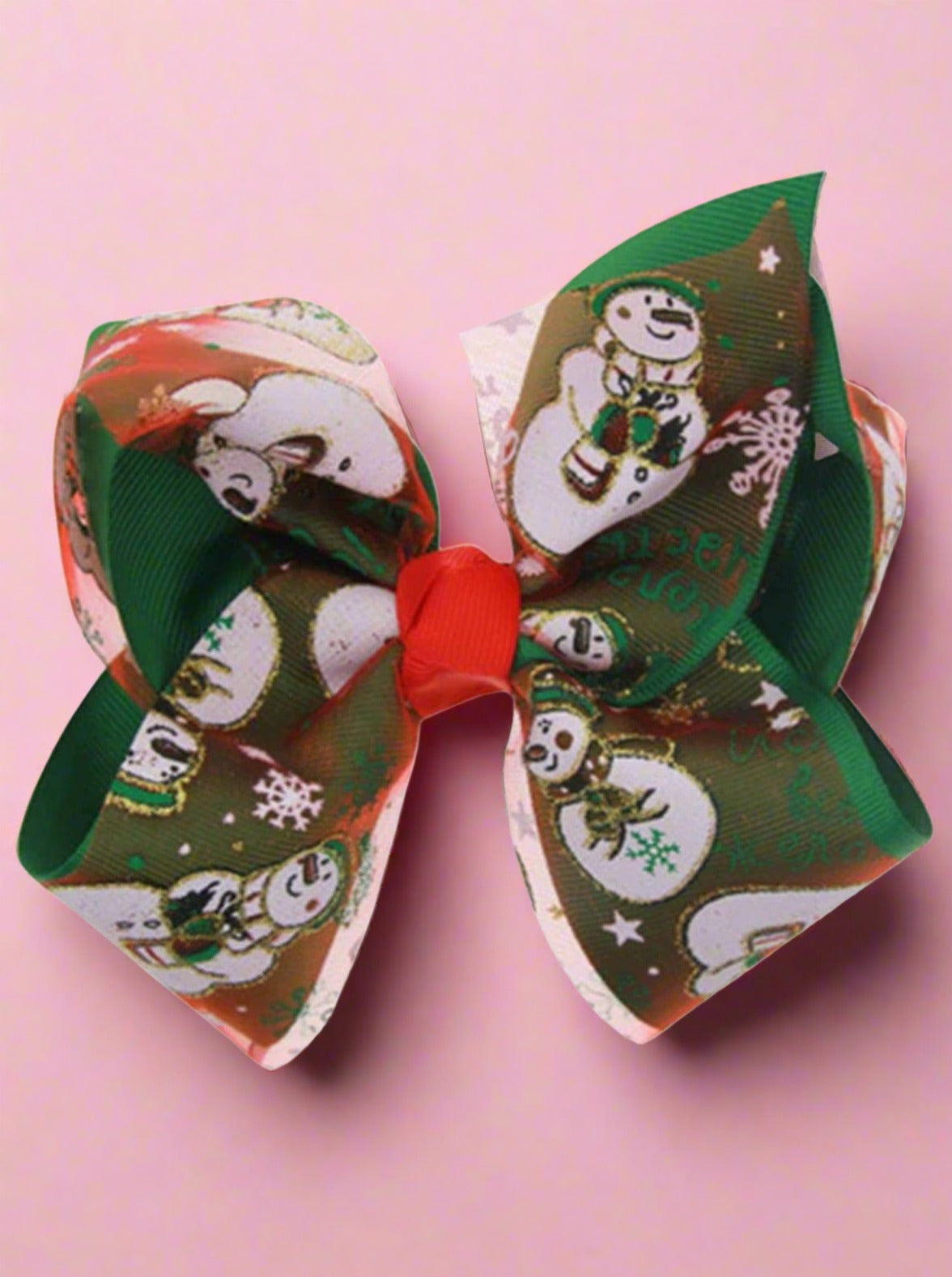 Girls Christmas Bow Hair Clip