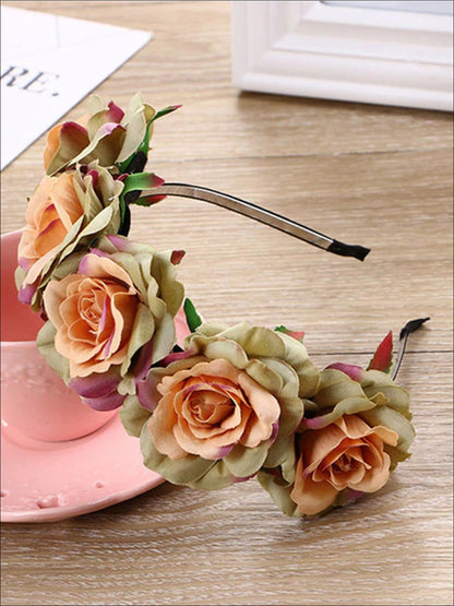 Girls Flower Embellished Headband