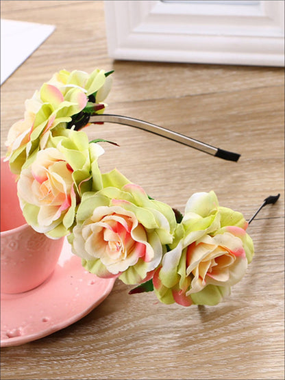 Girls Flower Embellished Headband