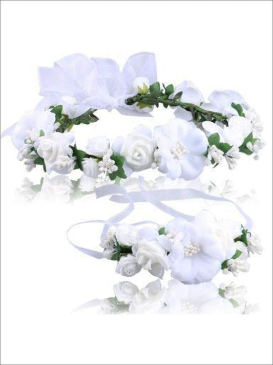 Girls Flower Halo Set