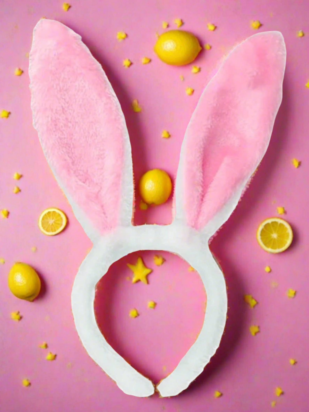 Girls Fur Bunny Ears Headband