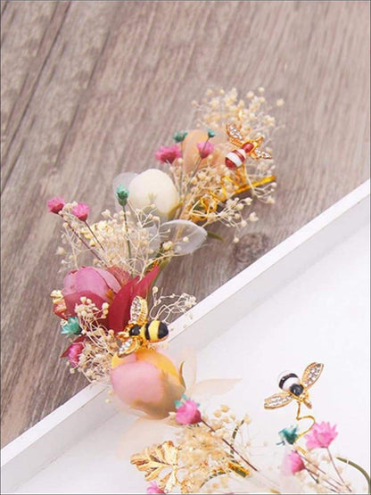 Girls Garden Fairy Flower Crown Headband