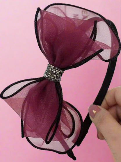 Lovely Girl Tulle Bow Headband