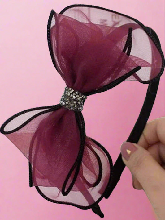 Lovely Girl Tulle Bow Headband