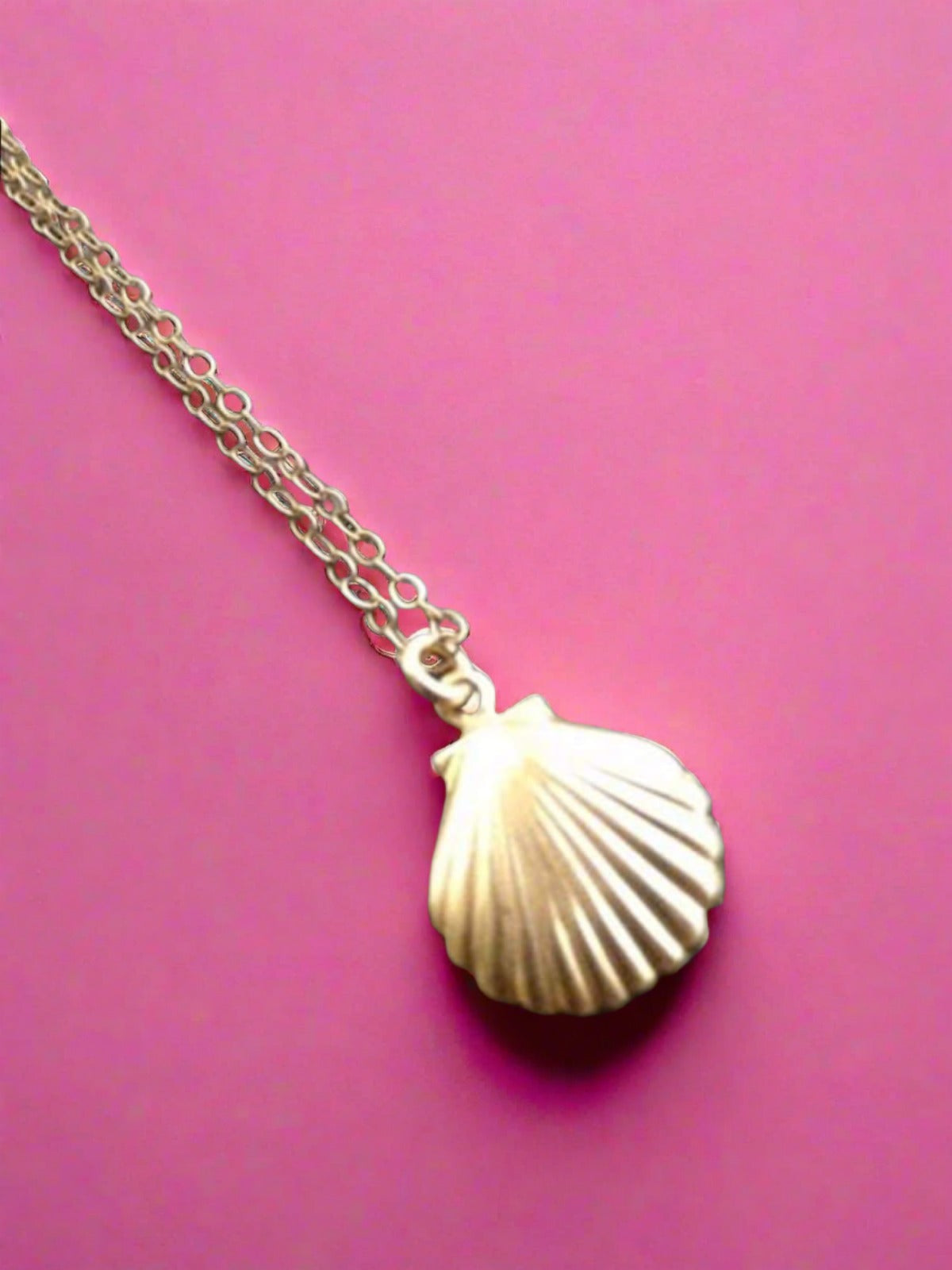 Girls Mermaid Gold Seashell Necklace