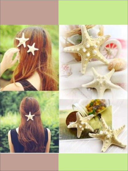 Girls Mermaid Starfish Hair Clip