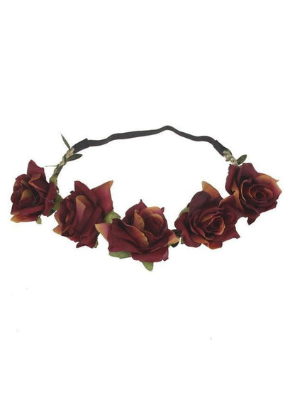 Girls Rose Flower Halo