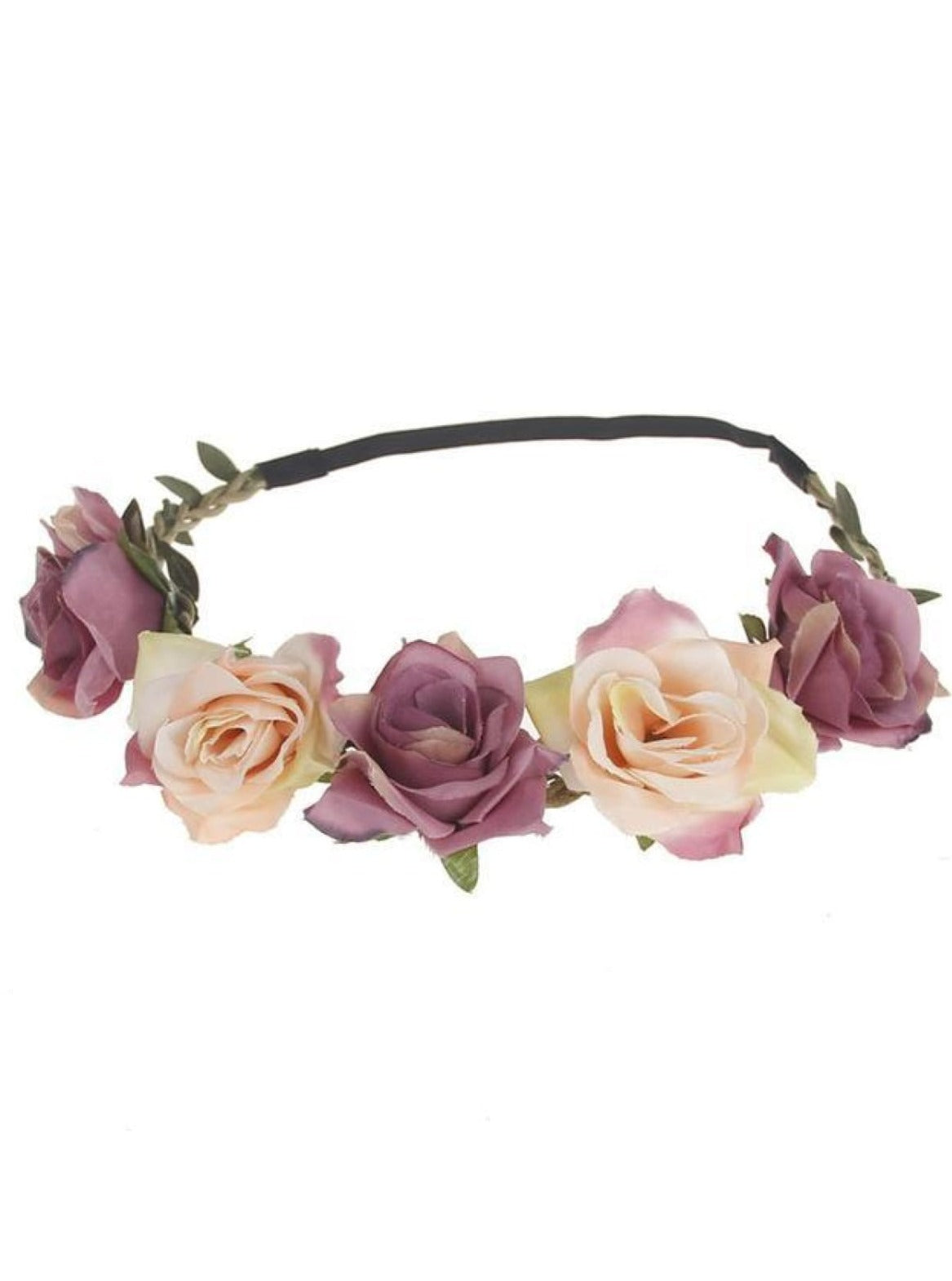 Girls Rose Flower Halo