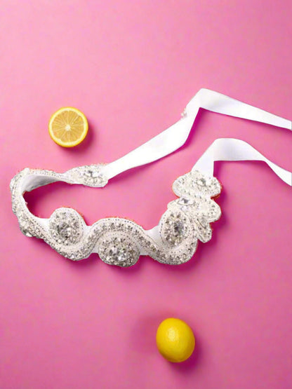 Girls Vintage Inspired Rhinestone Headband