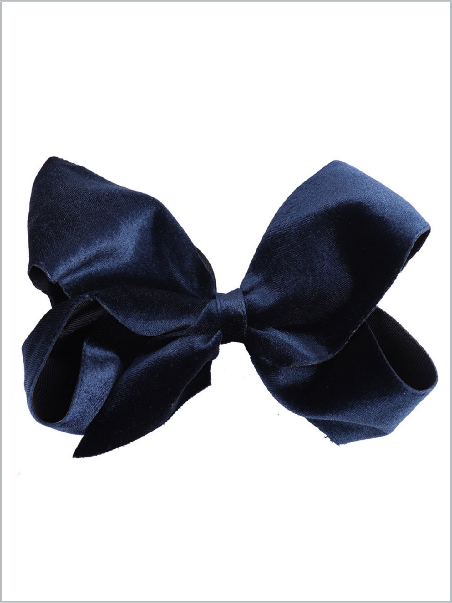 Girls Navy 7.5 Inch Navy Blue Hair Bow