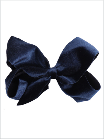 Girls Navy 7.5 Inch Navy Blue Hair Bow