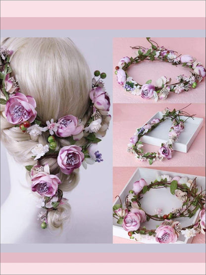Girls Ivory Flower Girl Halo