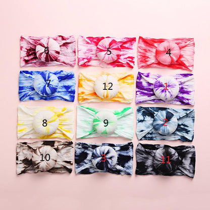 Baby Donuts Shape Tie Dye Headband