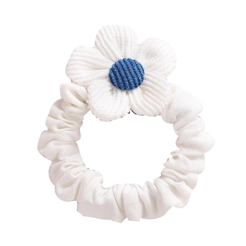 Kid Girl Flower Decor Scrunchies