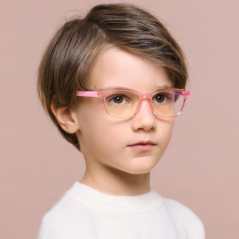 Kid Blue Light Blocking Solid Color Frame Glasses  Wholesale