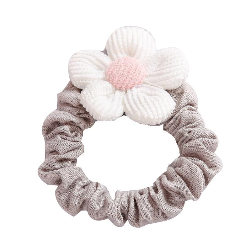 Kid Girl Flower Decor Scrunchies