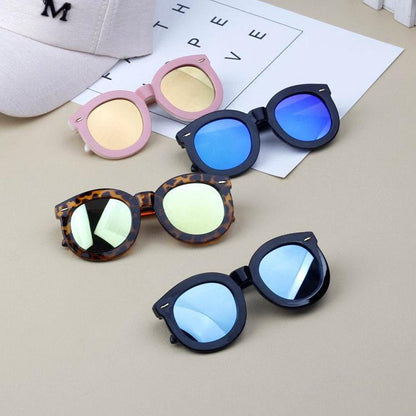 Kid Leopard Retro Sunglasses Wholesale