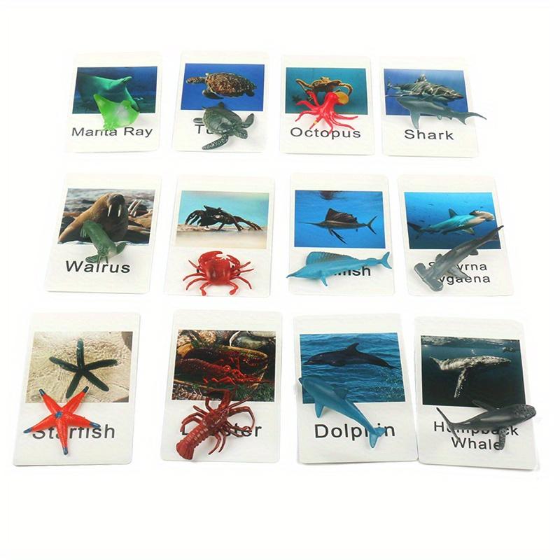 Montessori Animal Matching Card Cognitive Kids Educational Toy