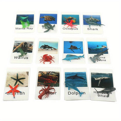 Montessori Animal Matching Card Cognitive Kids Educational Toy