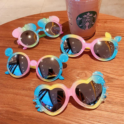 5 Pieces Kid Girl Colorful Frame Sunglasses  Wholesale 35471071