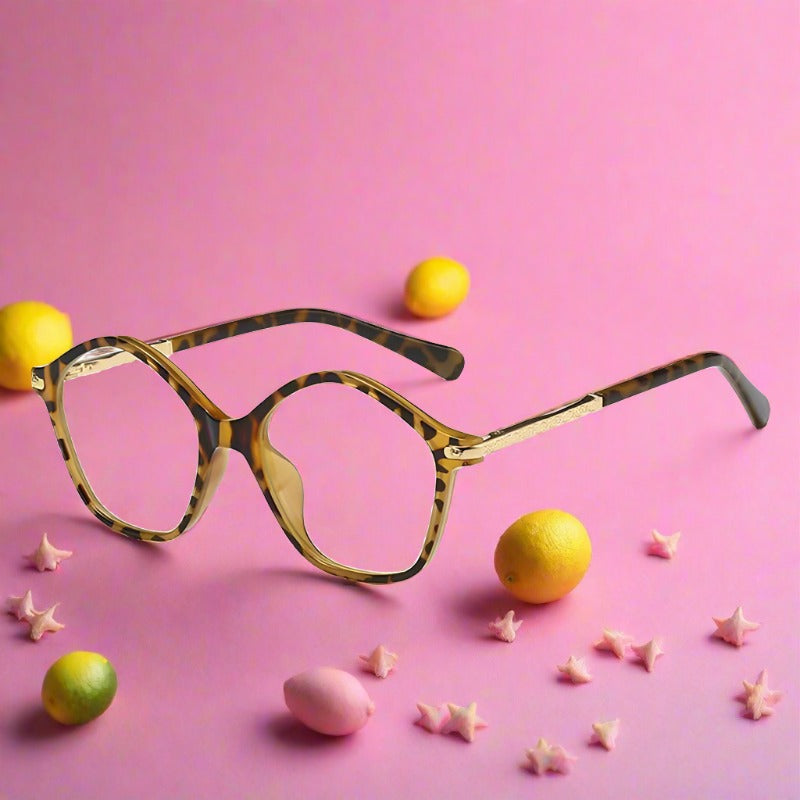 Kid Leopard Square Frame Anti Blue Glasses Wholesale