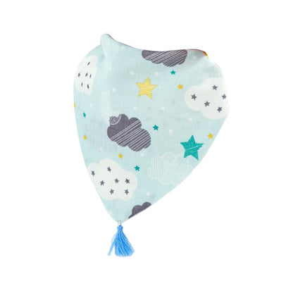 Baby Cotton Bib Cartoon Pom Pom Triangle  Wholesale