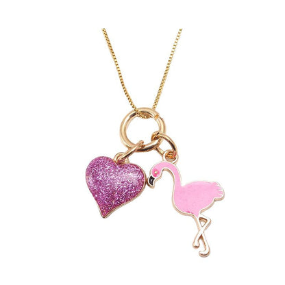 Girl Flamingo Pendant Necklace Wholesale