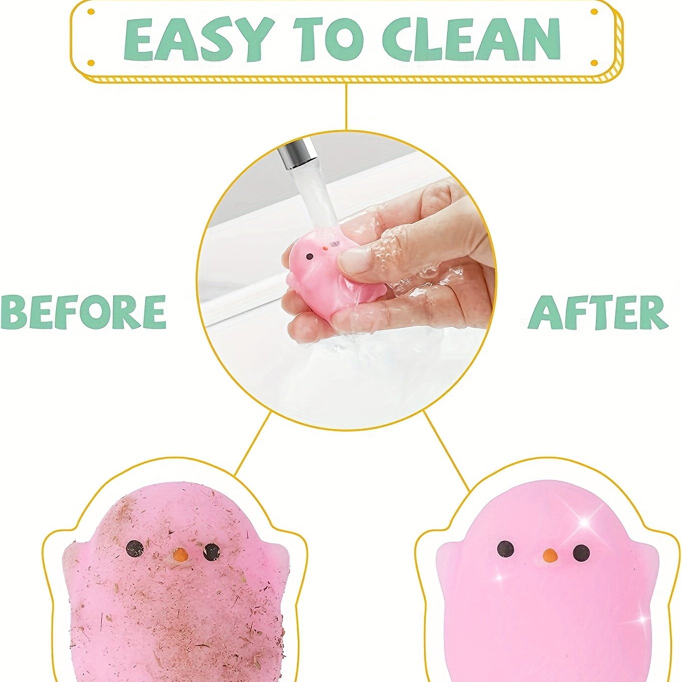 50pcs Kawaii Plasticine, Mochi Squishy Toys, Party Favors For Kids, Mini Stress Relief Toys For Christmas Party Favors, Classroom Prizes, Birthday Gifts, Goodie Bag Stuffers