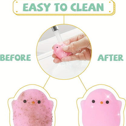 50pcs Kawaii Plasticine, Mochi Squishy Toys, Party Favors For Kids, Mini Stress Relief Toys For Christmas Party Favors, Classroom Prizes, Birthday Gifts, Goodie Bag Stuffers