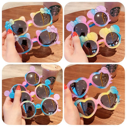 5 Pieces Kid Girl Colorful Frame Sunglasses  Wholesale 35471071
