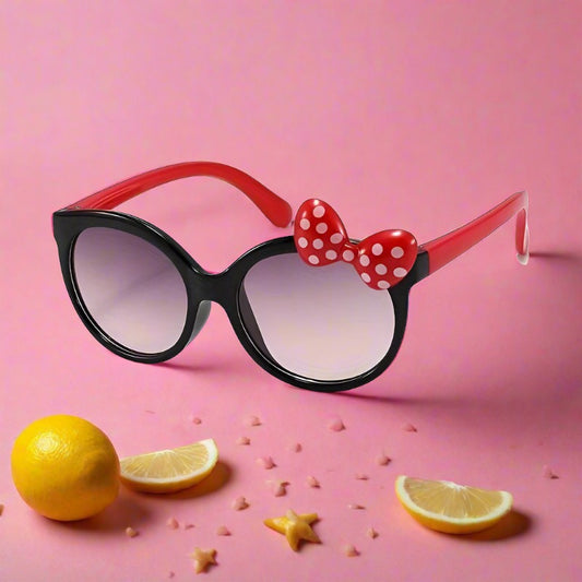 Trendy Round Frame Fashion Glasses With Fresh Bow Decor