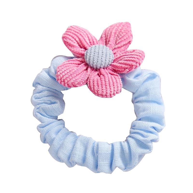 Kid Girl Flower Decor Scrunchies