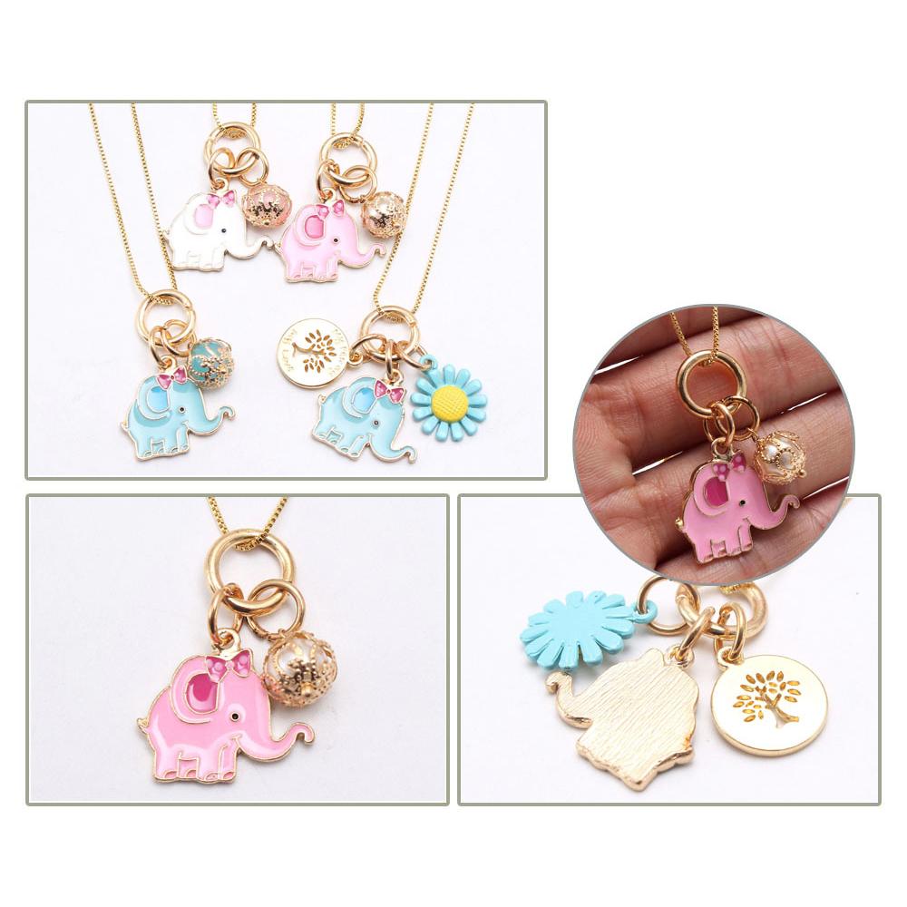 Girl Elephant Pendant Necklace  Wholesale 82941543