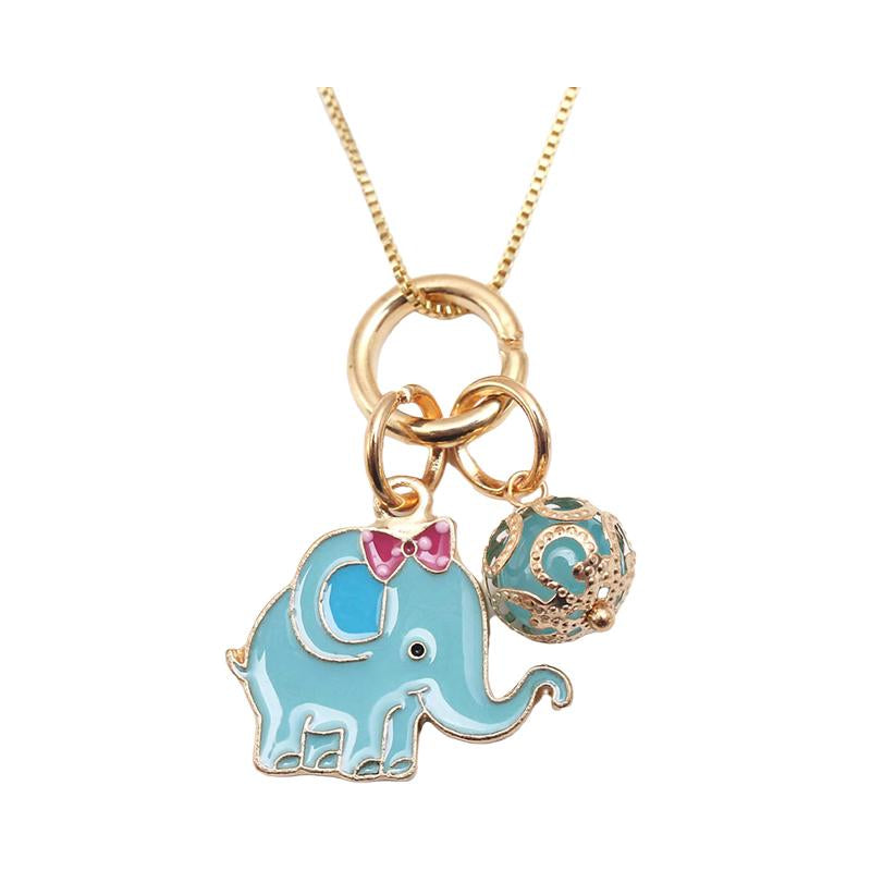 Girl Elephant Pendant Necklace  Wholesale 82941543