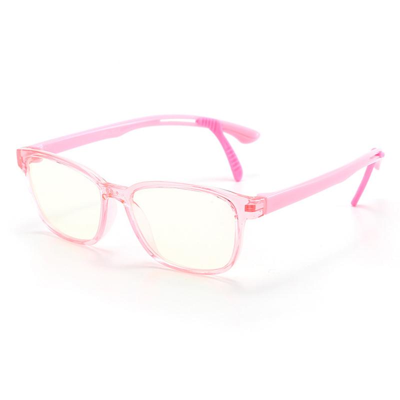 Kid Blue Light Blocking Solid Color Frame Glasses  Wholesale
