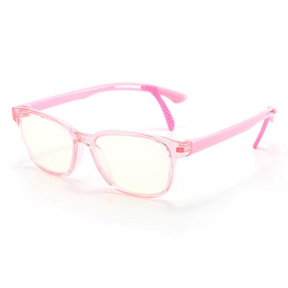 Kid Blue Light Blocking Solid Color Frame Glasses  Wholesale