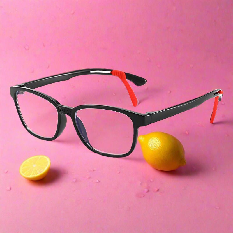 Kid Blue Light Blocking Solid Color Frame Glasses  Wholesale