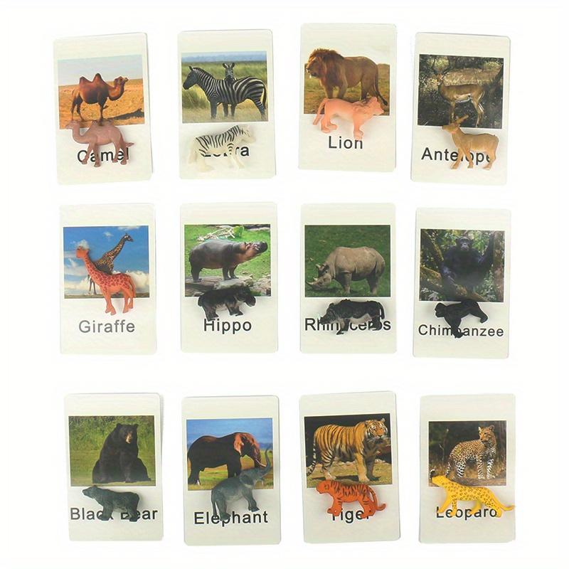 Montessori Animal Matching Card Cognitive Kids Educational Toy