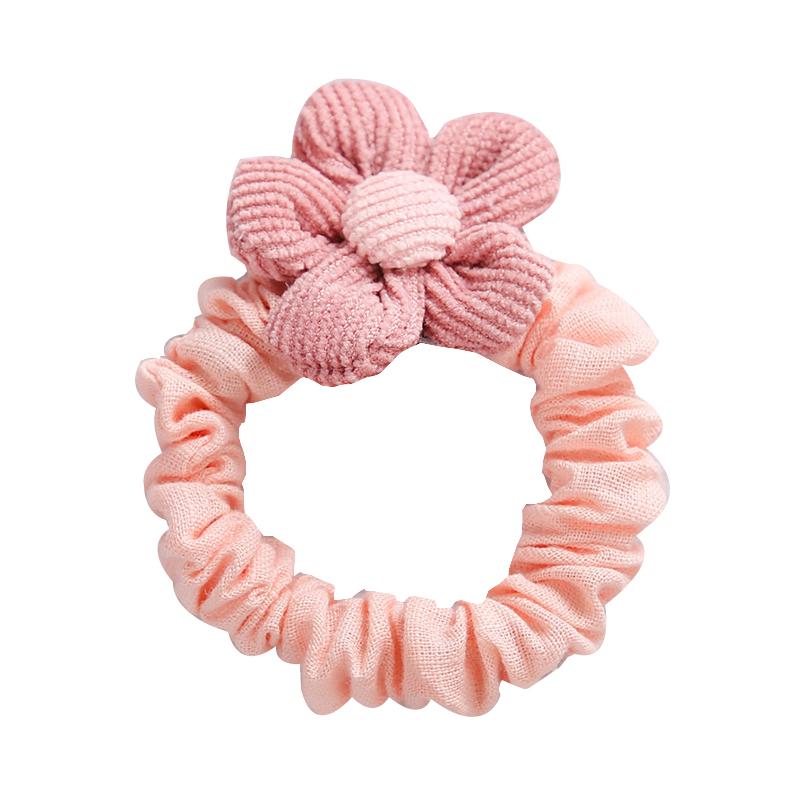 Kid Girl Flower Decor Scrunchies