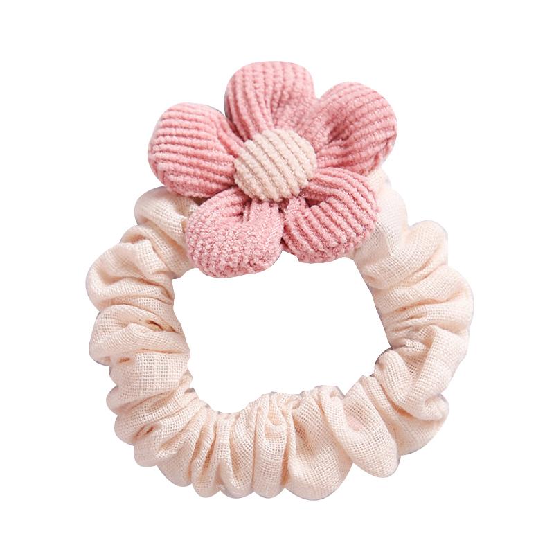 Kid Girl Flower Decor Scrunchies