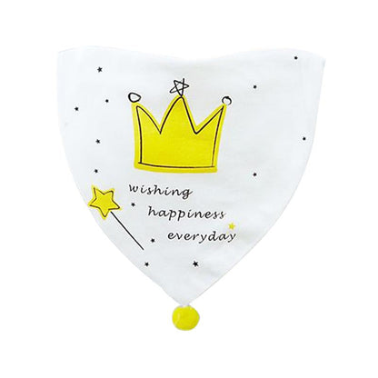 Baby Cotton Bib Cartoon Pom Pom Triangle  Wholesale