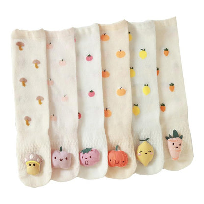 Baby Toddler Fruit Pattern Cartoon Decor Socks