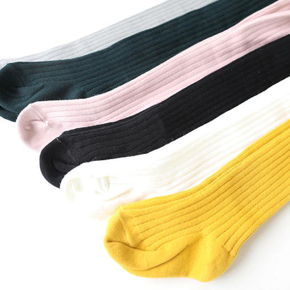 Baby Kid Girl Solid Color Ribbed Tights Wholesale