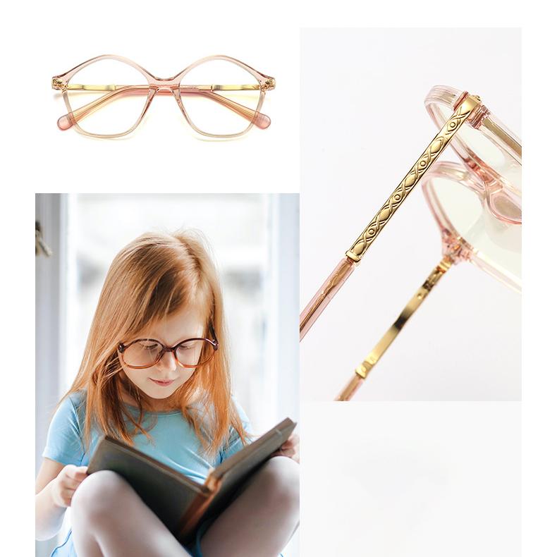 Kid Leopard Square Frame Anti Blue Glasses Wholesale