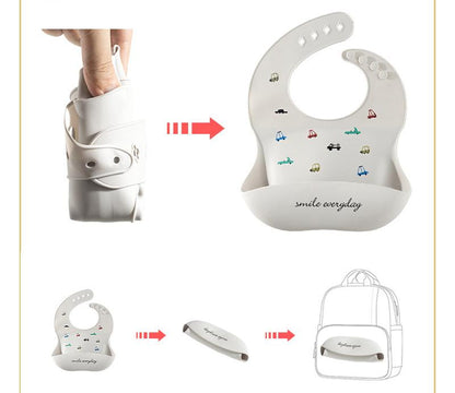 Cartoon Silicone Baby Bib Wholesale