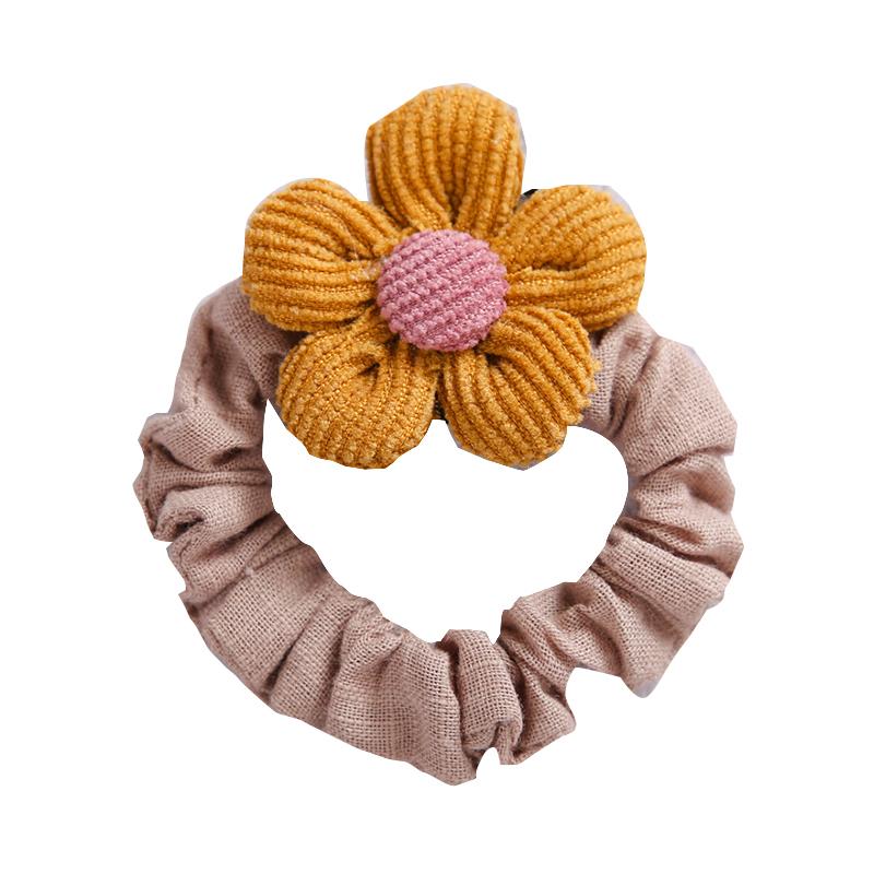 Kid Girl Flower Decor Scrunchies