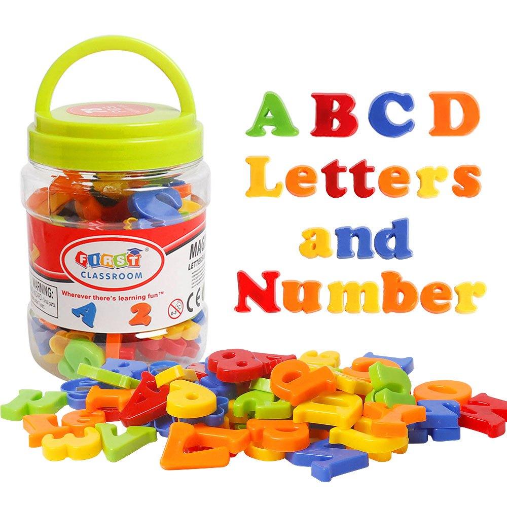 Magnetic Letters Numbers Alphabet ABC Colorful 123 Refrigerator